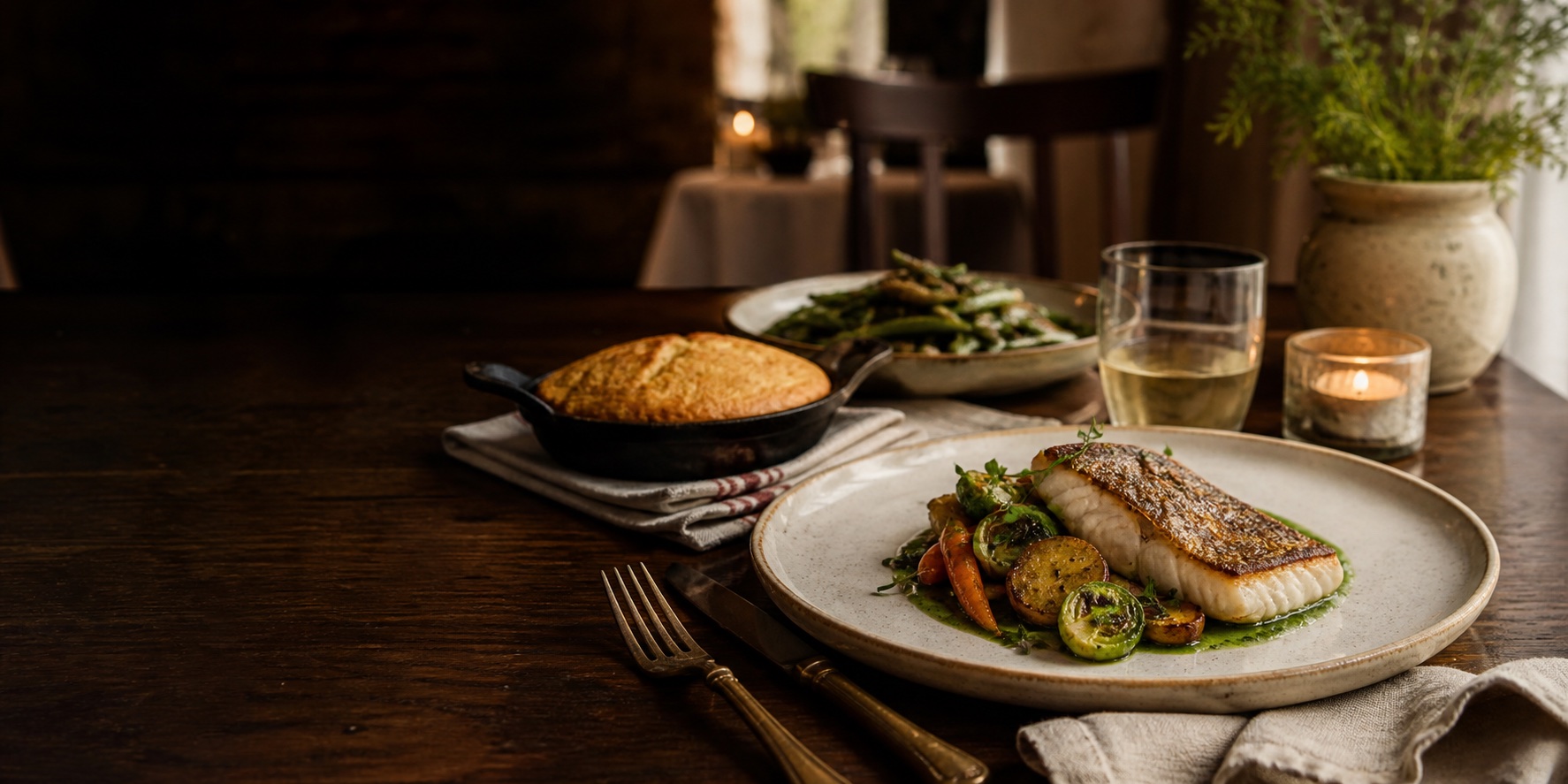 Marrow and Myrtle restaurant concept website preview